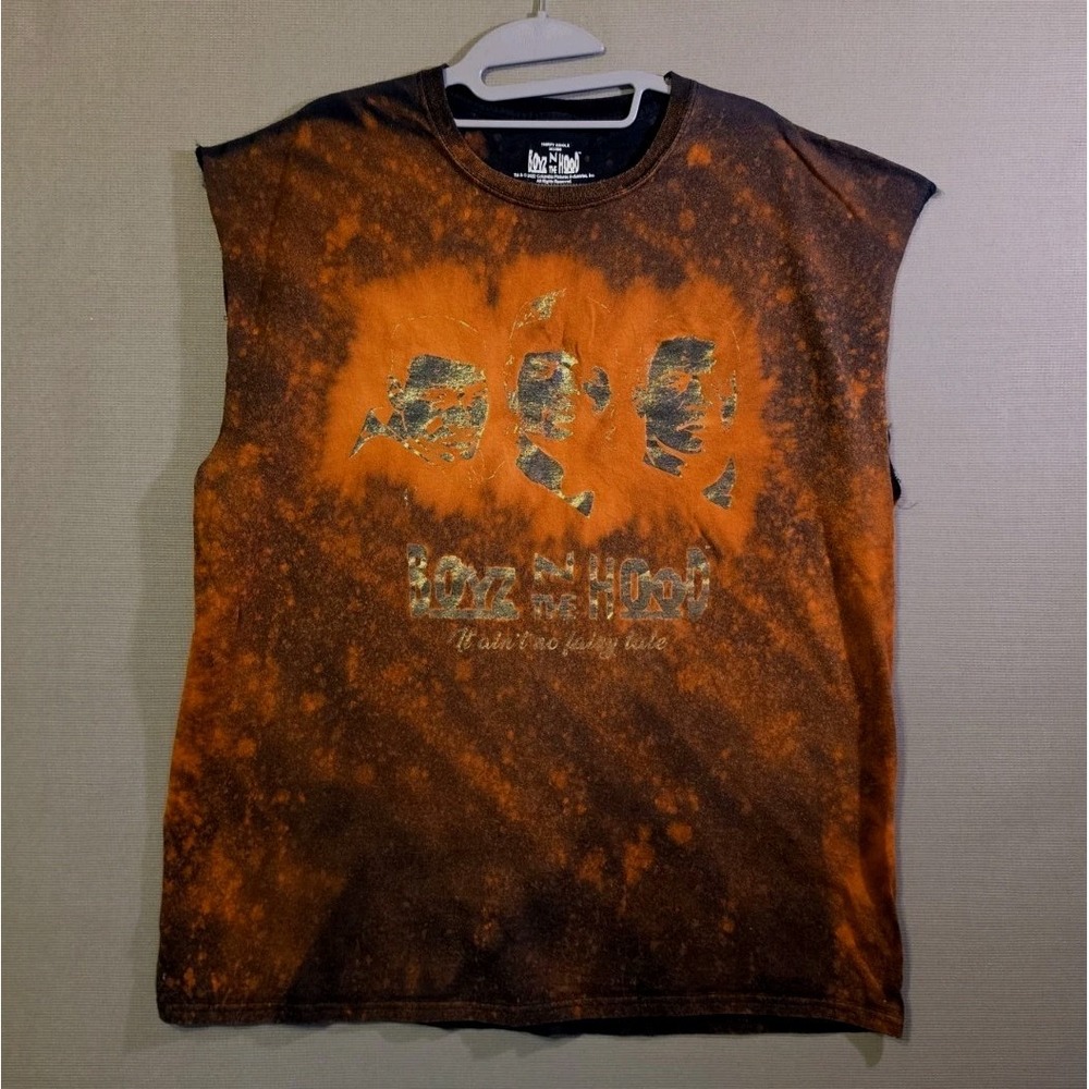 Boyz N The Hood Shirt XL Distressed Bleach Wash Cutoff Sleeveless Graphic Tee